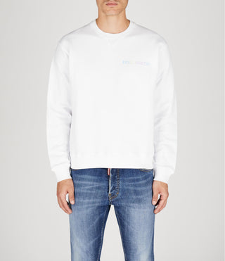 Dsquared2 Sweatshirt Palm Beach Vit Herr