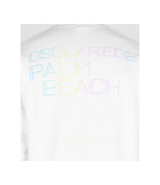 Dsquared2 Sweatshirt Palm Beach Vit Herr