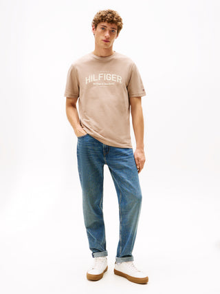 Tommy Hilfiger T-shirt Herr – Monotype Logo Tee Coastal Taupe