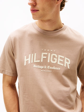 Tommy Hilfiger T-shirt Herr – Monotype Logo Tee Coastal Taupe