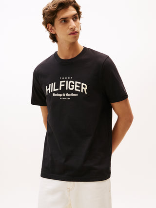 Tommy Hilfiger T-shirt Herr – Monotype Logo Tee Black