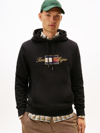 Tommy Hilfiger Hoodie Herr – Icon Gold Hoodie Svart