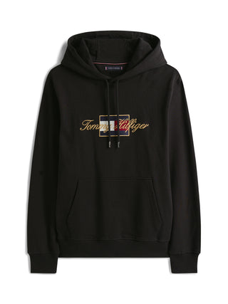 Tommy Hilfiger Hoodie Herr – Icon Gold Hoodie Svart
