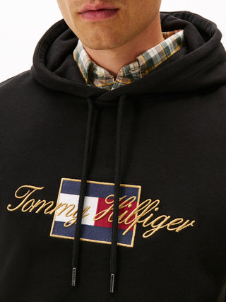 Tommy Hilfiger Hoodie Herr – Icon Gold Hoodie Svart