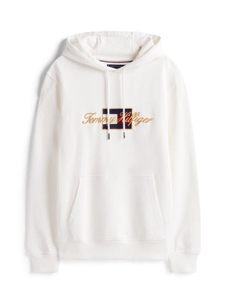 Tommy Hilfiger Hoodie Herr – Icon Gold Hoodie Vit