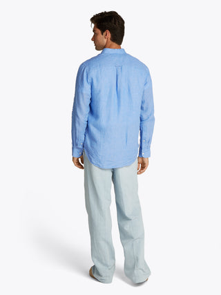 Linen Skjorta BLUE
