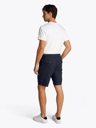 Harlem Po Linen Shorts Navy