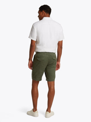 Harlem Po Linen Shorts Green