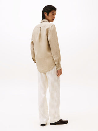Linen Skjorta BROWN