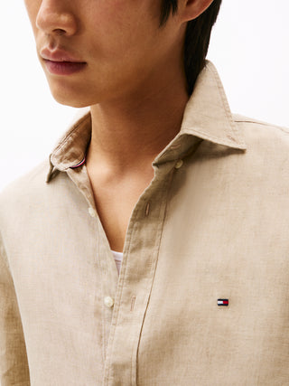 Linen Skjorta BROWN