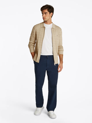 Classic Calbe Polo Zip Sand