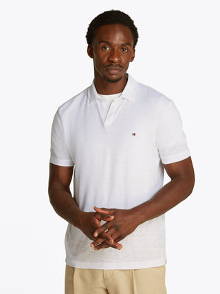 Pure Linen Reg Polo Sand