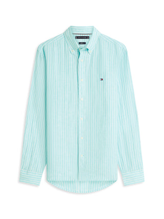 Tommy Hilfiger Randig Linne Skjorta Herr