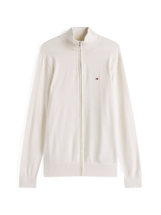 Tommy Hilfiger Cotton Zip Tröja Vit Herr