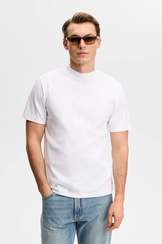 J.Lindeberg Ace Mock Neck T-Shirt White