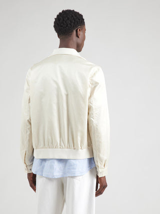 Boss Monogram Jacquard Jacka Herr WHITE