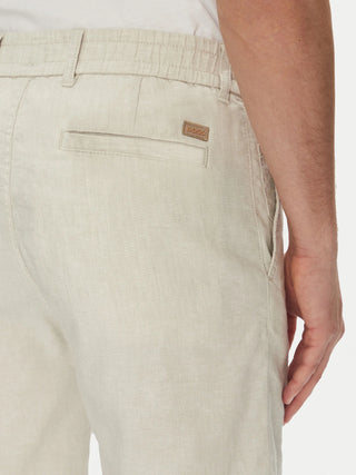 LINEN SHORTS Light Beige