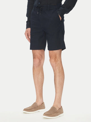 LINEN SHORTS BLACK