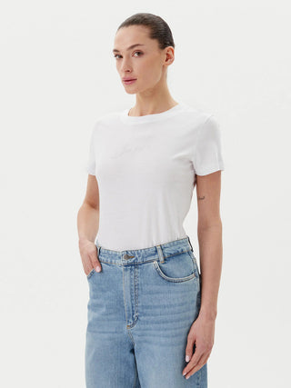 BOSS T-shirt Dam – Vit Premium T-shirt med logo Esogo 2