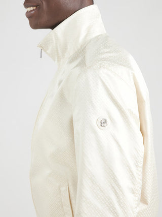 Boss Monogram Jacquard Jacka Herr WHITE