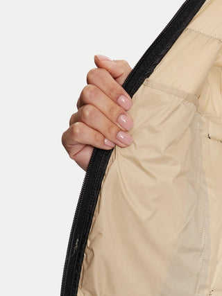 Calvin Klein Jeans Jacka Dam – Svart Kort Pufferjacka med Logotyp