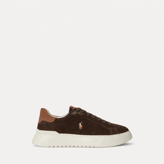 Polo Ralph Lauren RLite Suede Tennis Sneakers Brown