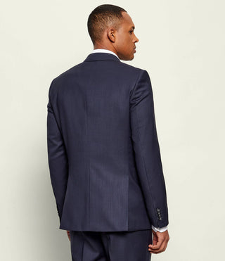 BOSS H-Huge Dubbelknäppt Kostym Navy Herr