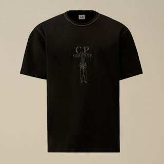 C.P. Company Mercerized Jersey Sailor T-Shirt – Svart
