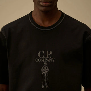 C.P. Company Mercerized Jersey Sailor T-Shirt – Svart