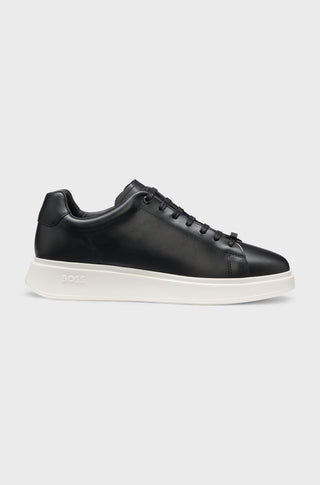 BOSS Bulton Runn Läder Sneakers Herr 001 Black