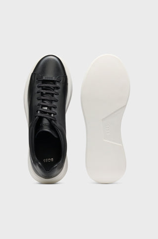 BOSS Bulton Runn Läder Sneakers Herr 001 Black