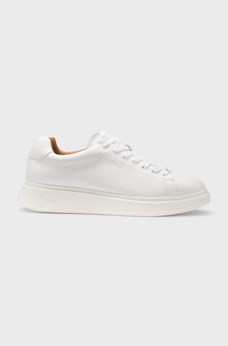 BOSS Bulton Runn Läder Sneakers Herr 100 White