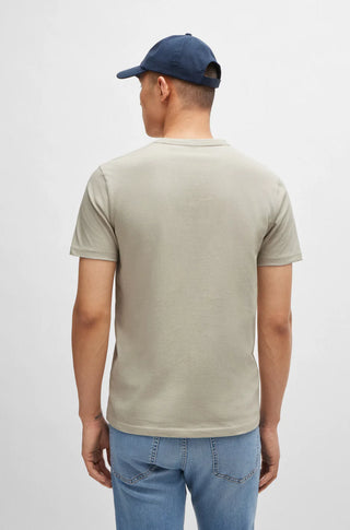 Boss Liten Box Logo Tshirt Herr Beige
