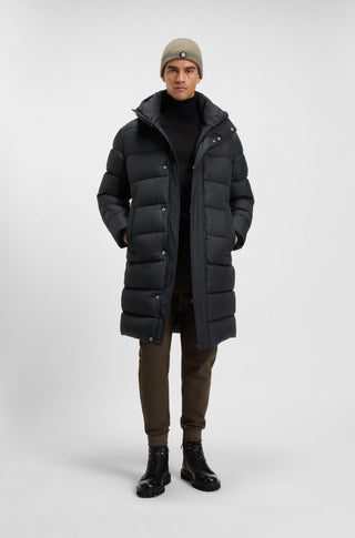 BOSS H-Cenuto Jacket – Svart Lång Vattenavvisande Vadderad Jacka