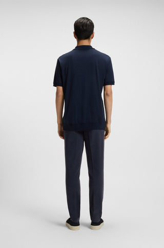 H Kaiton Slim Fit Byxor - Strukturerad Bomull Dark Blue