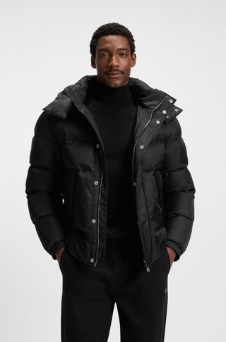 BOSS Corbinian Jacket Herr – Vattenavvisande Monogram Black