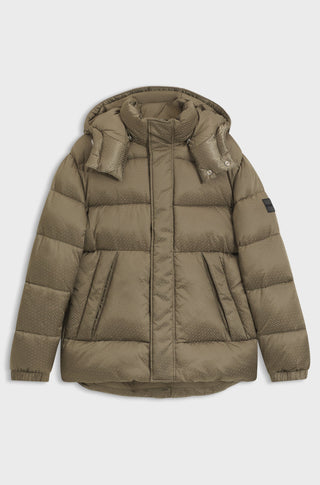 BOSS Corbinian Jacket Herr – Vattenavvisande Monogram Open Brown