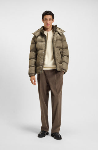 BOSS Corbinian Jacket Herr – Vattenavvisande Monogram Open Brown