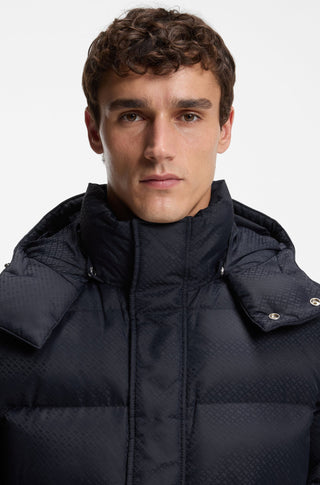 BOSS Corbinian Jacket Herr – Vattenavvisande Monogram Dark Blue