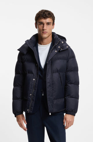 BOSS Corbinian Jacket Herr – Vattenavvisande Monogram Dark Blue