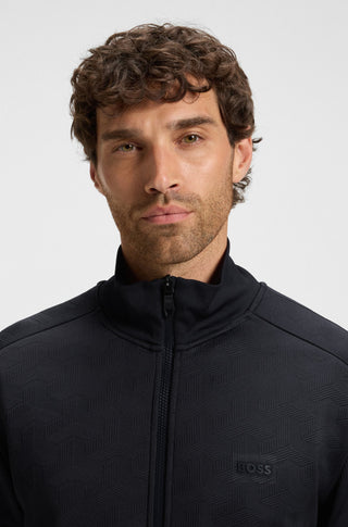 Boss SW Mirror Zip Hoodie Open Green