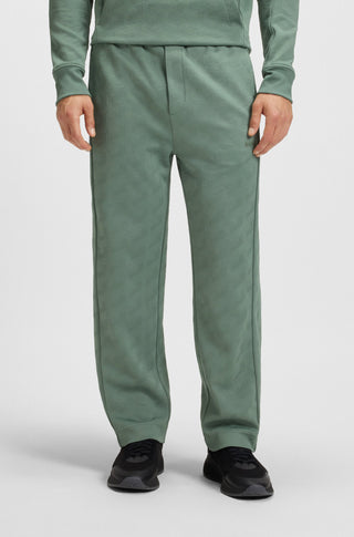 Boss Straight Joggers Open Green