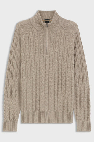 BOSS H-Furore Kabelstickad Half Zip Herr