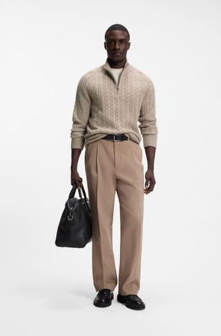 BOSS H-Furore Kabelstickad Half Zip Herr