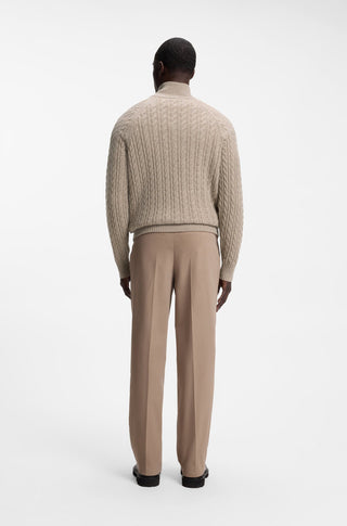 BOSS H-Furore Kabelstickad Half Zip Herr