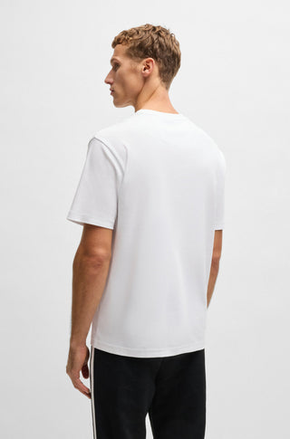 Tee Print Striped C White