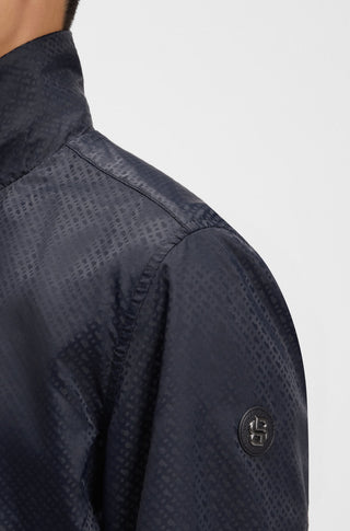 Boss Monogram Jacquard Jacka Herr Navy