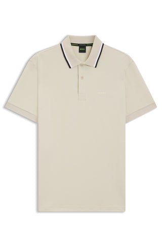 BOSS Paddy Slim Fit Piké Herr Beige
