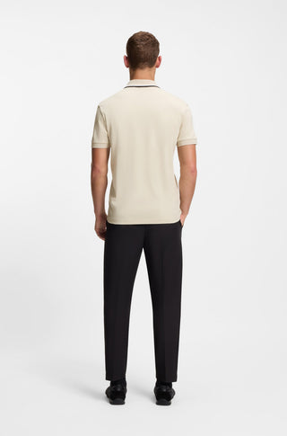 BOSS Paddy Slim Fit Piké Herr Beige