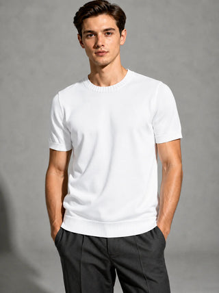 Cortina Fine Knit T-shirt White